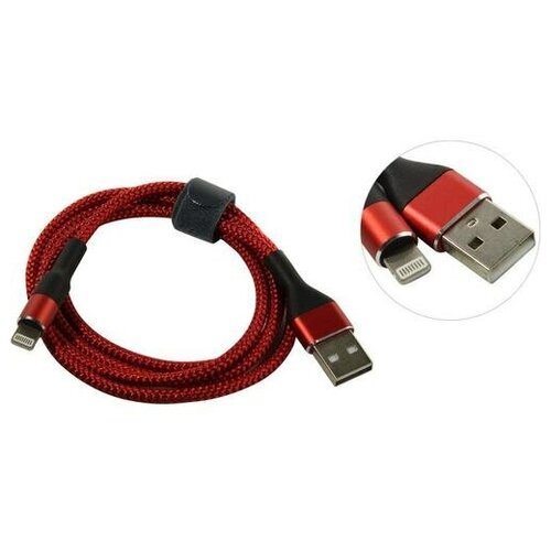 Кабель Lightning - USB Mediagadget MGC027NRD кабель lightning usb mediagadget mgsnl001gbk