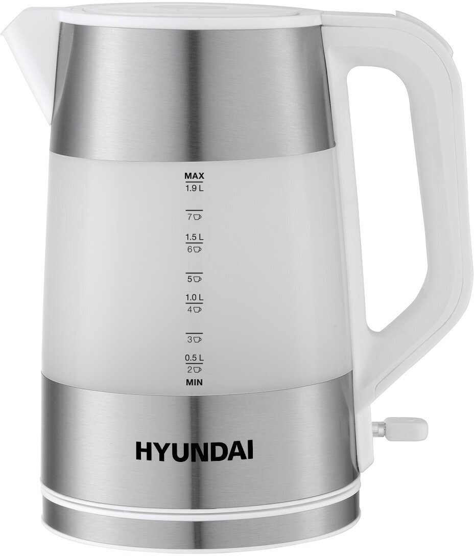 Чайник электрический Hyundai HYK-P4025 2л. 2200Вт белый (корпус: пластик)