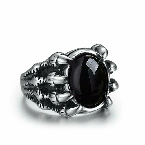 фото Кольцо нержавеющая сталь, размер 20, серебряный нет бренда