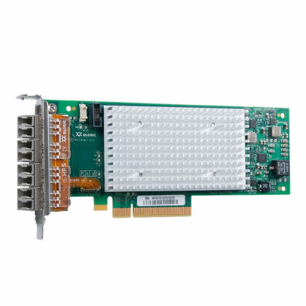 Qlogic Сетевой адаптер Qlogic QLE2694L OEM, 16Gb/s FC HBA, 4-port, PCIe v3.0 x8, LC SR MMF, Low Profile (003017) QLE2694L