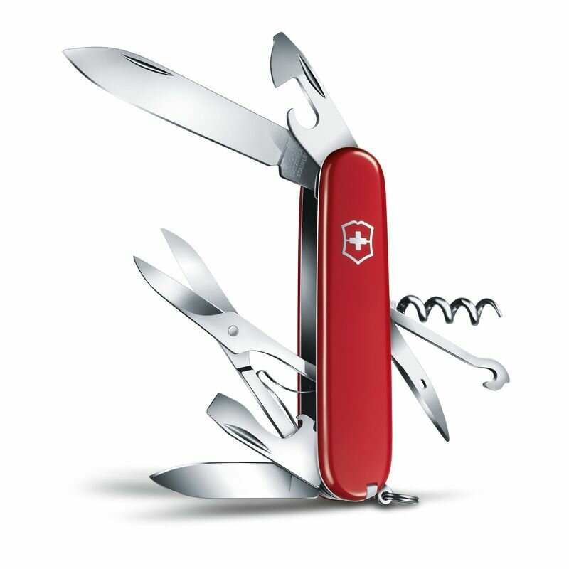 Нож Victorinox Climber (1.3703), 91мм, 14 ф, красный — фото 1