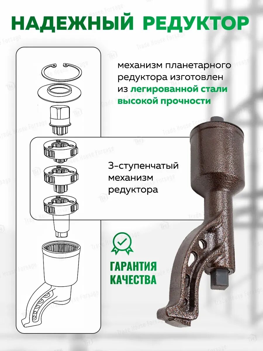 Изображение Гайковерт ручной механический с редуктором 1