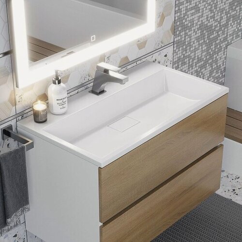 Изображение товара Раковина Uperwood для ванной Barsa 80х45х14,5 см, белая глянцевая