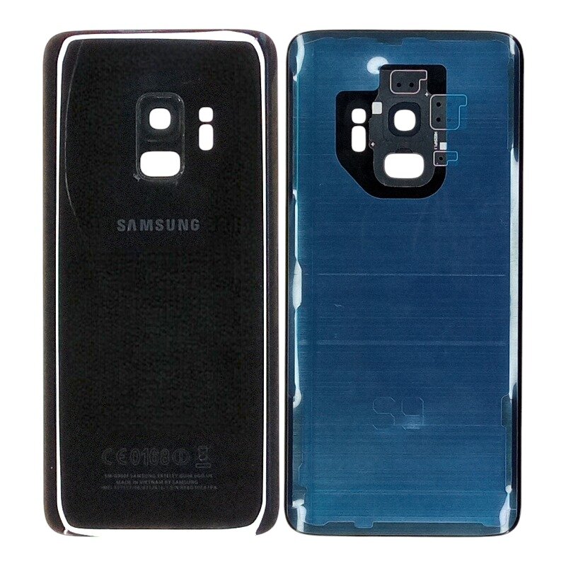 Задняя крышка панель со стеклом камеры для Samsung Galaxy S9 G960F (черный)