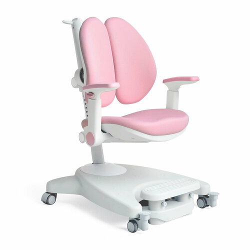 фото Детское компьютерное растущее кресло ergokids clever duo y-116 розовое