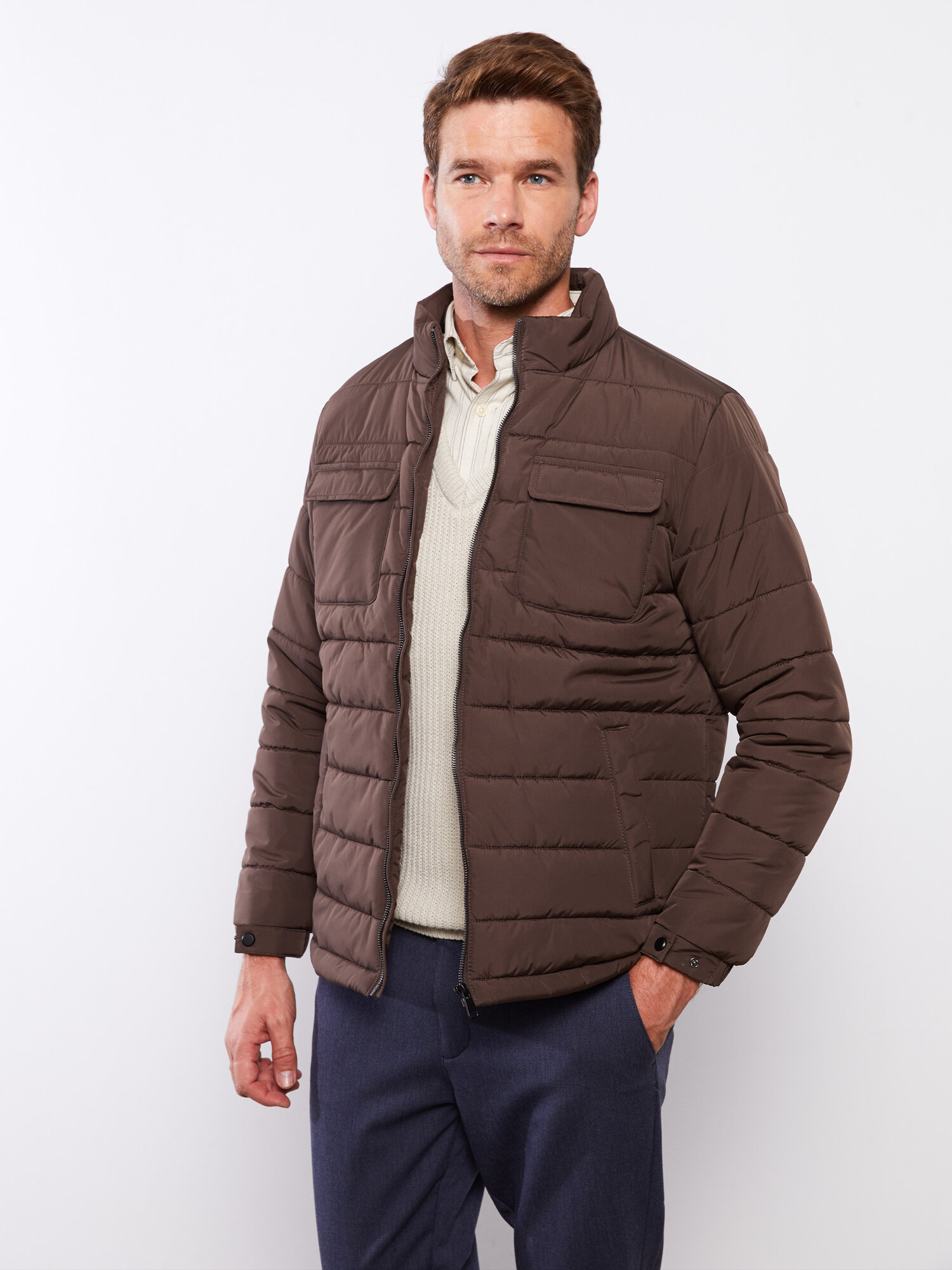 Пуховик LC Waikiki размер XL brown