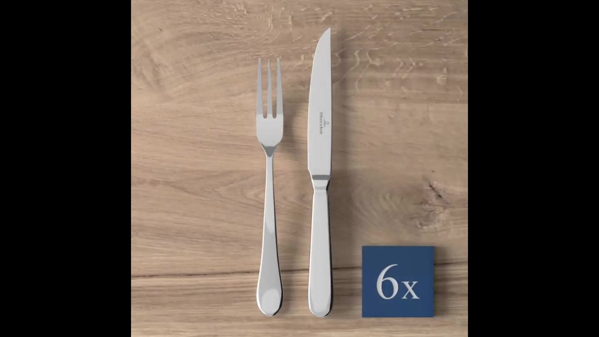 Набор столовых приборов на 6 персон, 24 предмета, Oscar, Villeroy & Boch, Нержавеющая сталь — фото 1