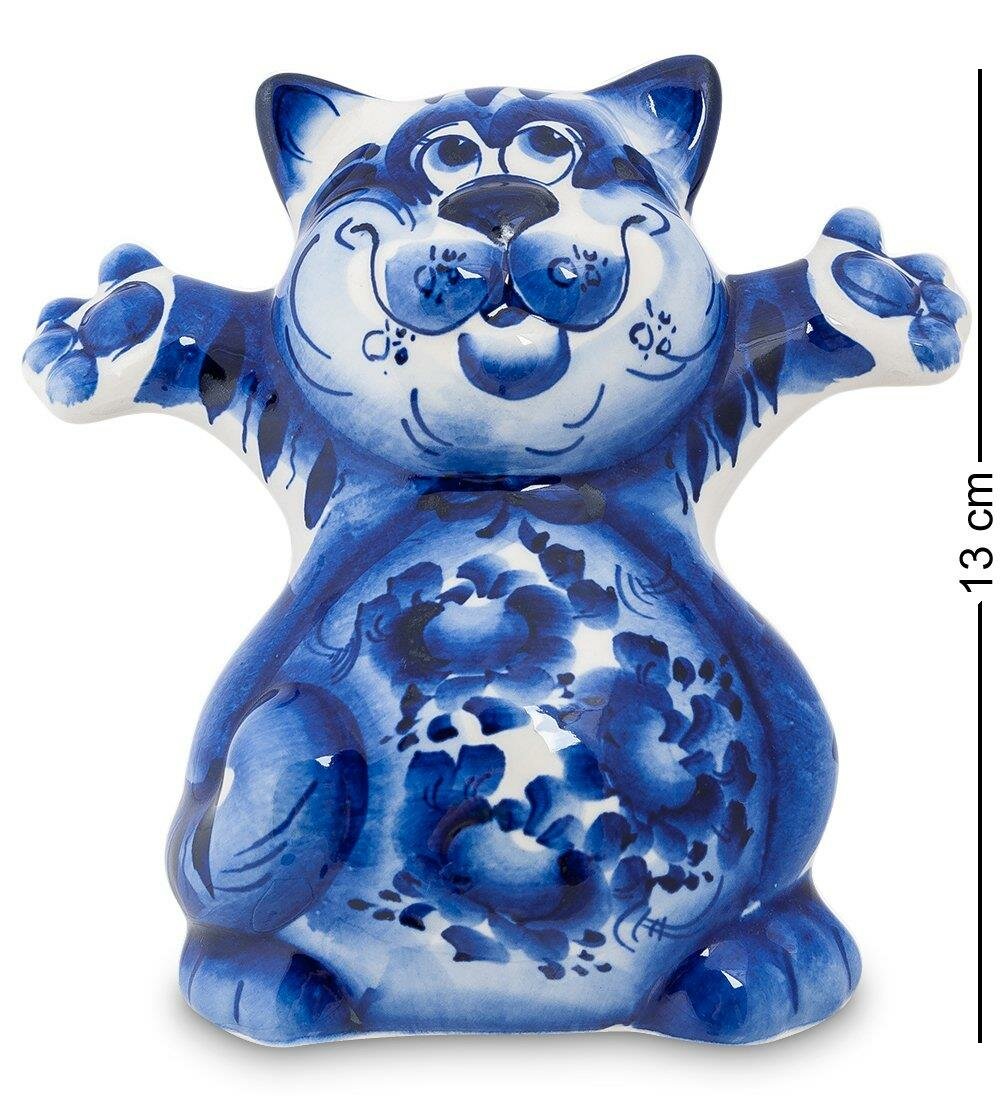 Фигурка Кот Добряк бол. (Гжельский фарфор) A1969916 Народные промыслы, Фарфор