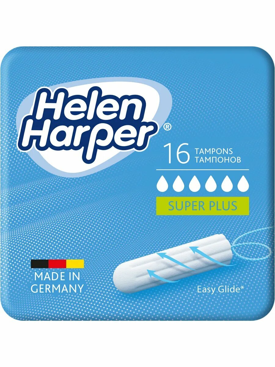 Картинки Тампоны Helen Harper Super plus, без аппликатора, 32 шт, для обильных выделений