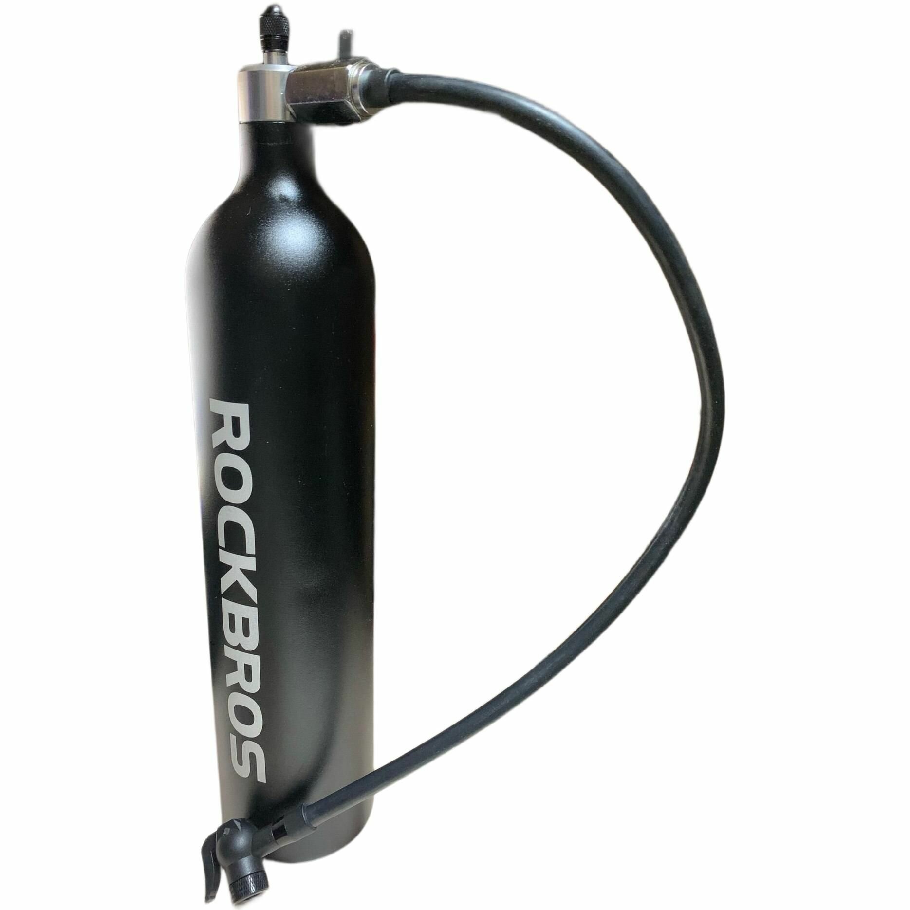 Велосипедный насос rockbros tubeless tire inflator для бескамерных покрышек бустер