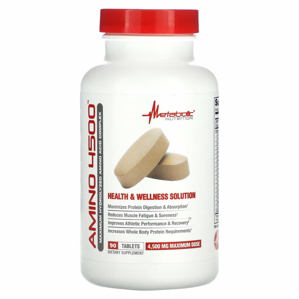 Metabolic Nutrition, Amino 4500, 90 таблеток