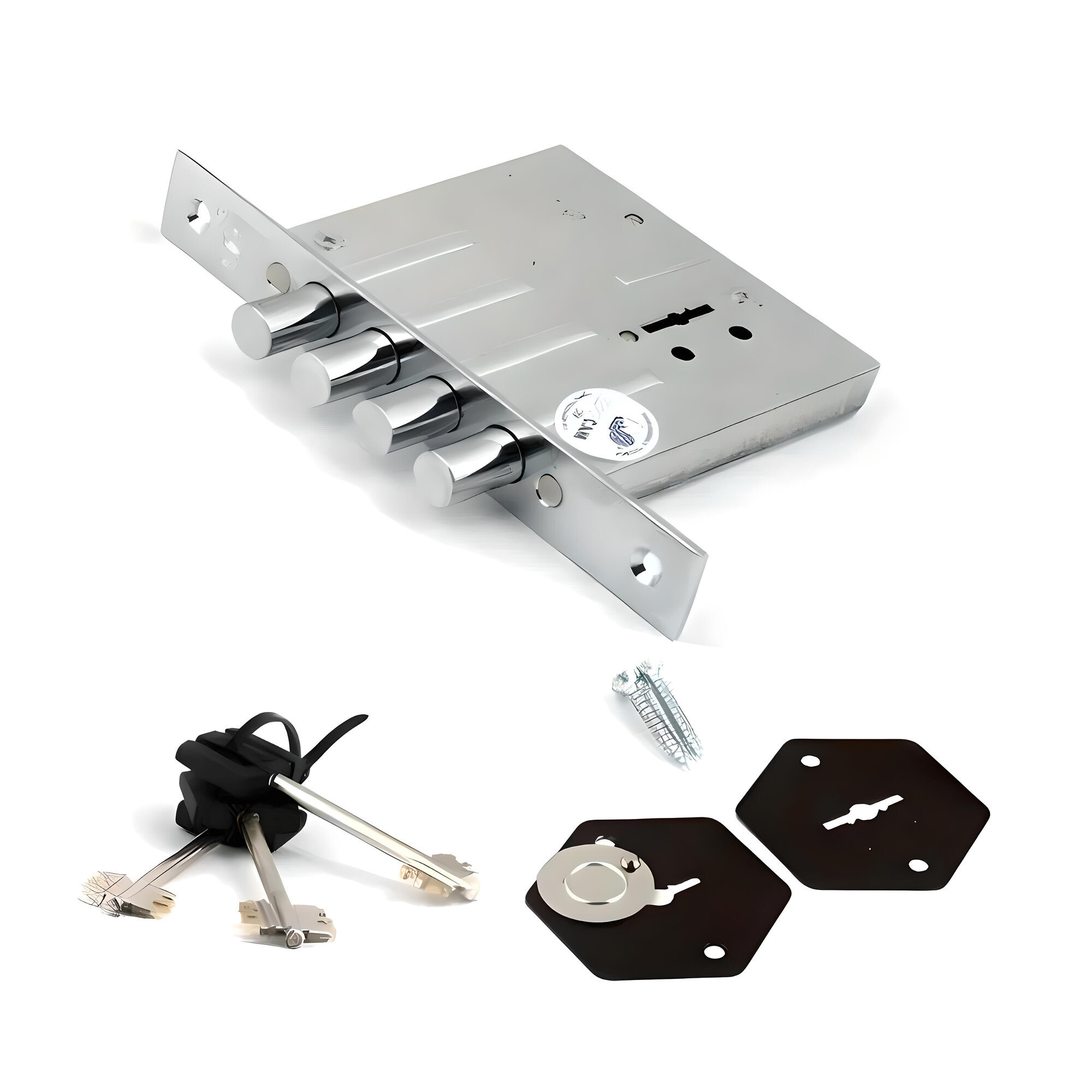 Замок врезной просам 81000-ЗВ8-8 М/13 НШ (3 ключа) без планки