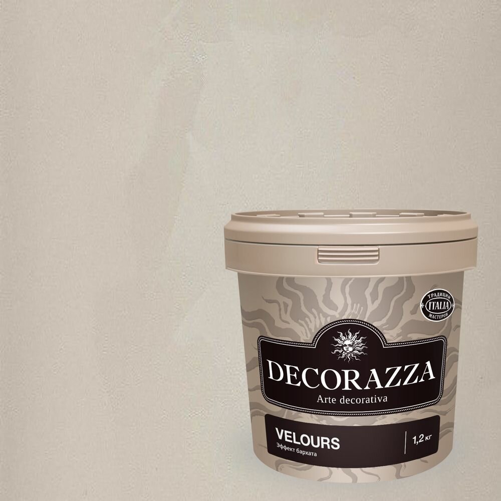 Декоративная штукатурка с эффектом бархата Decorazza Velours (12кг) VL 10-47