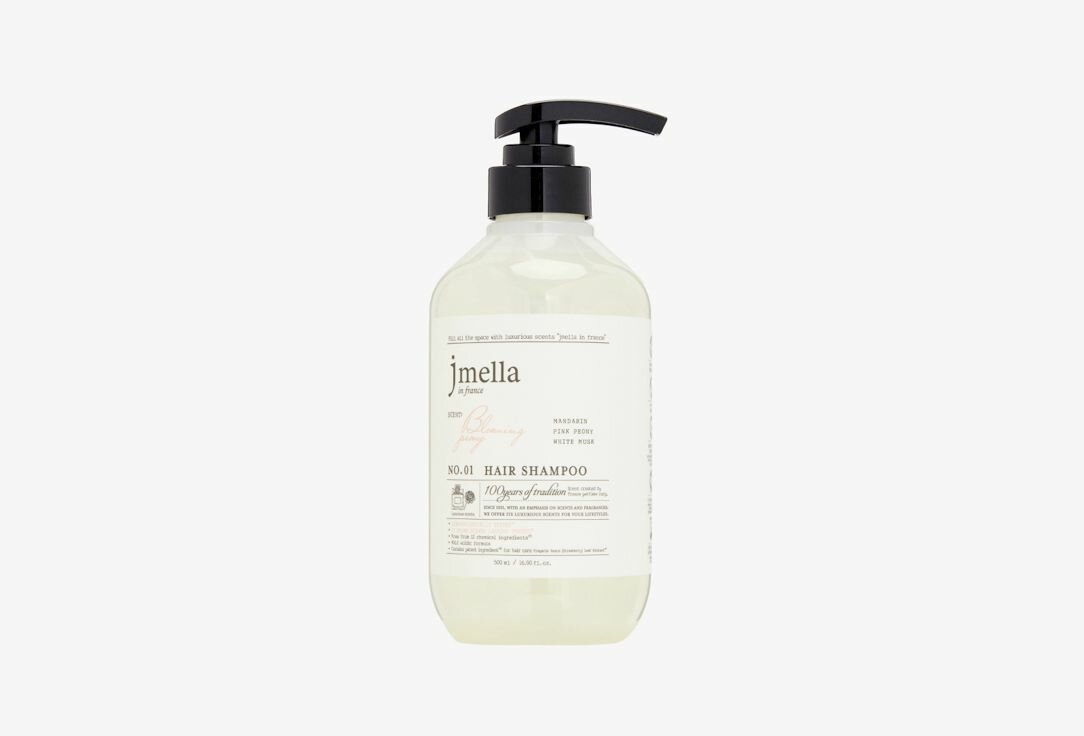 Парфюмированный шампунь для волос JMELLA IN FRANCE BLOOMING PEONY HAIR SHAMPOO 500 мл
