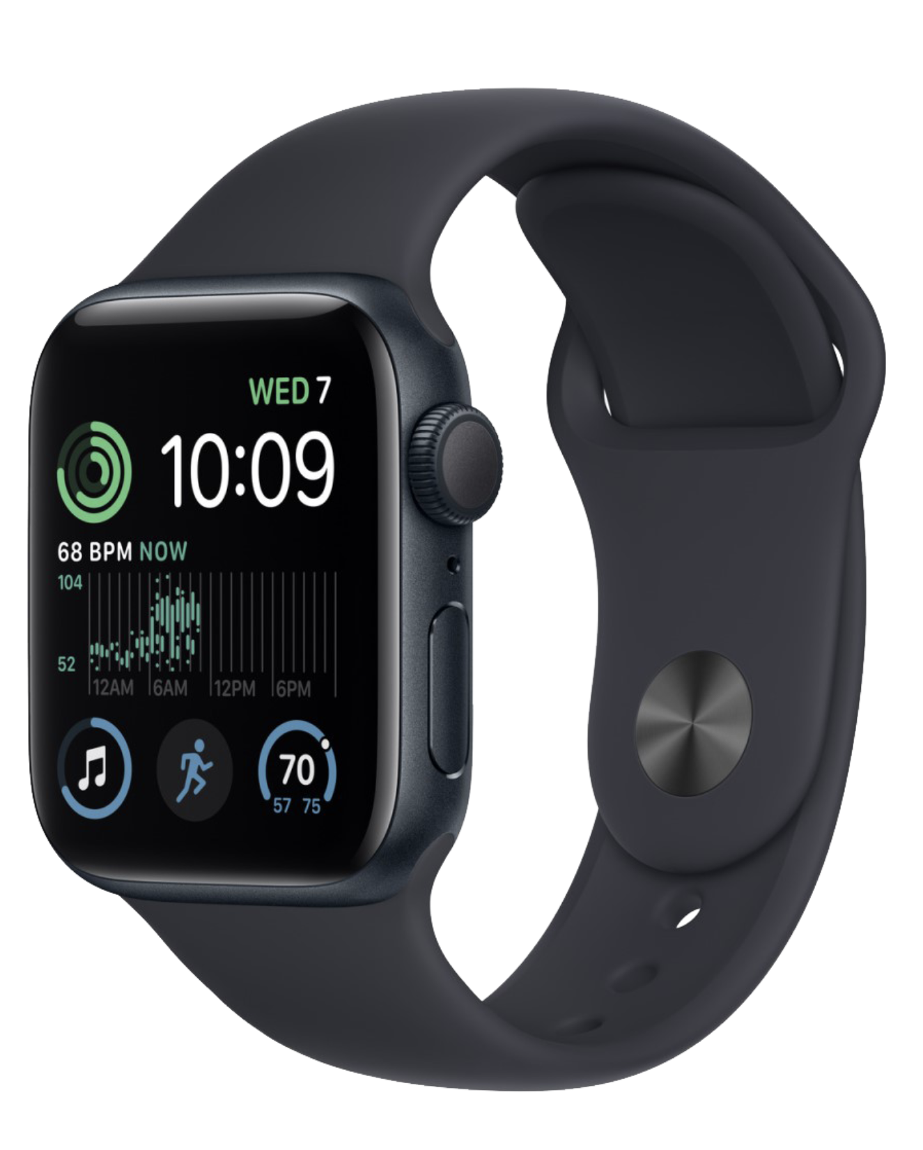 Умные часы Apple Watch SE 2 2023 Midnight M/L 44mm (Черные)