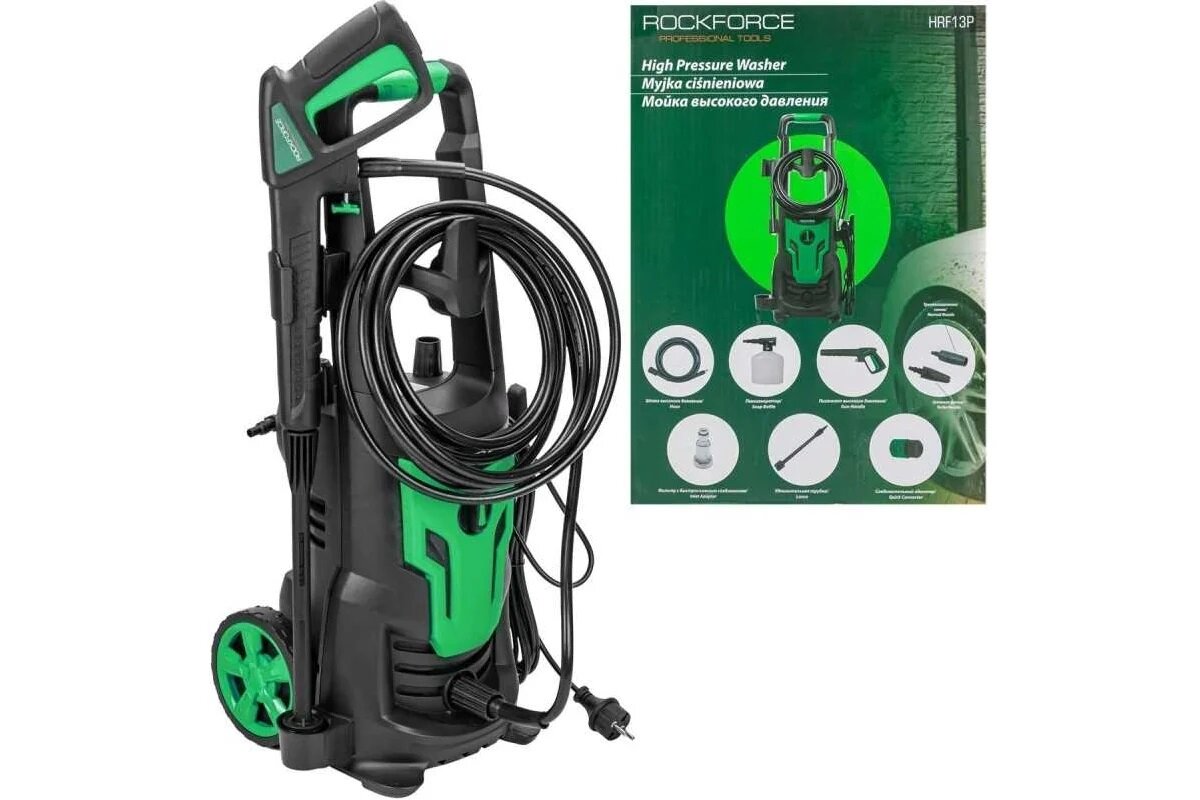 Мойка высокого давления ROCKFORCE RF-HRF13P, электрическая, 1800 Вт