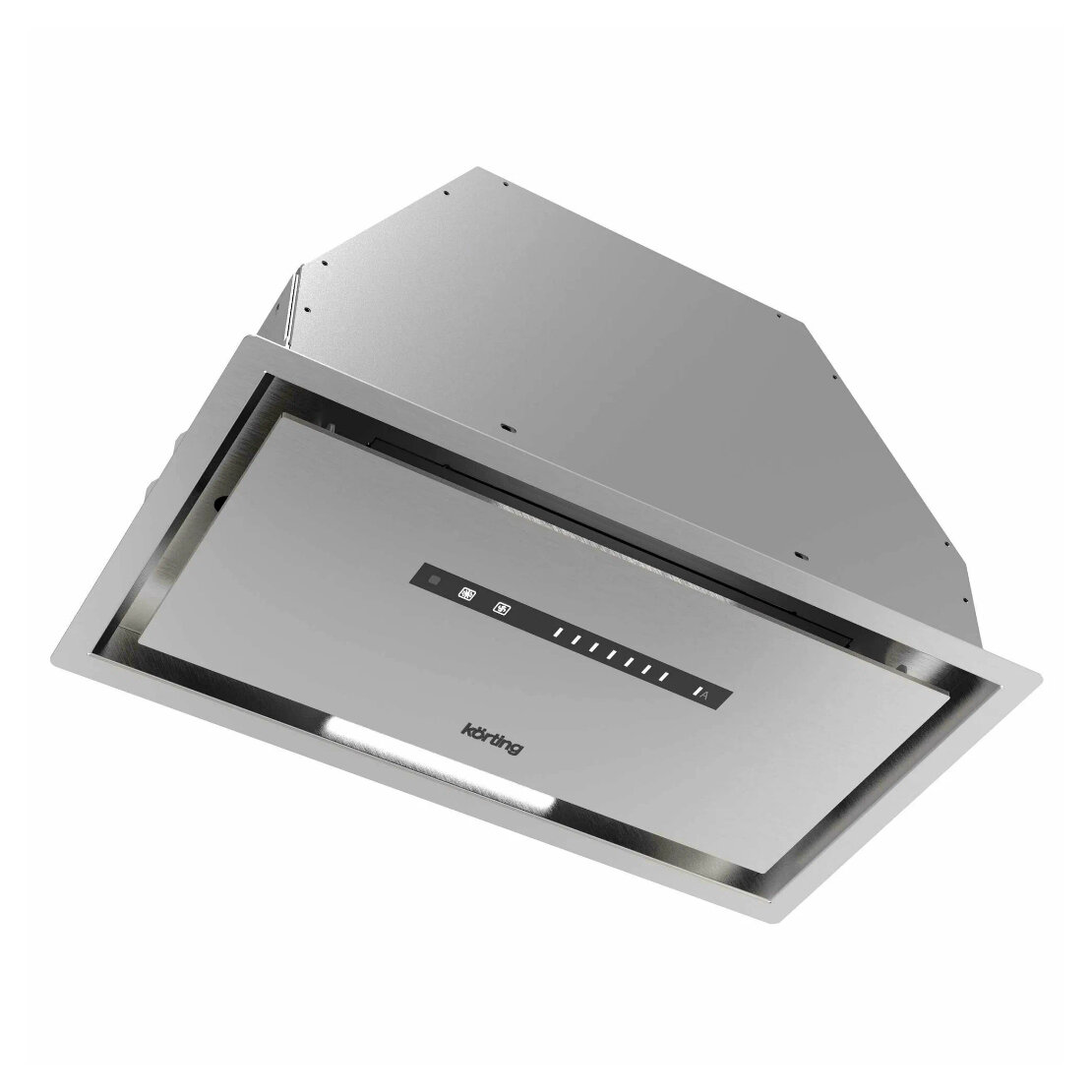 Встраиваемая вытяжка Korting KHI 6997 X, производительность 950 м3/ч, 5 скоростей, отвод/циркуляциия, нержавеющая сталь