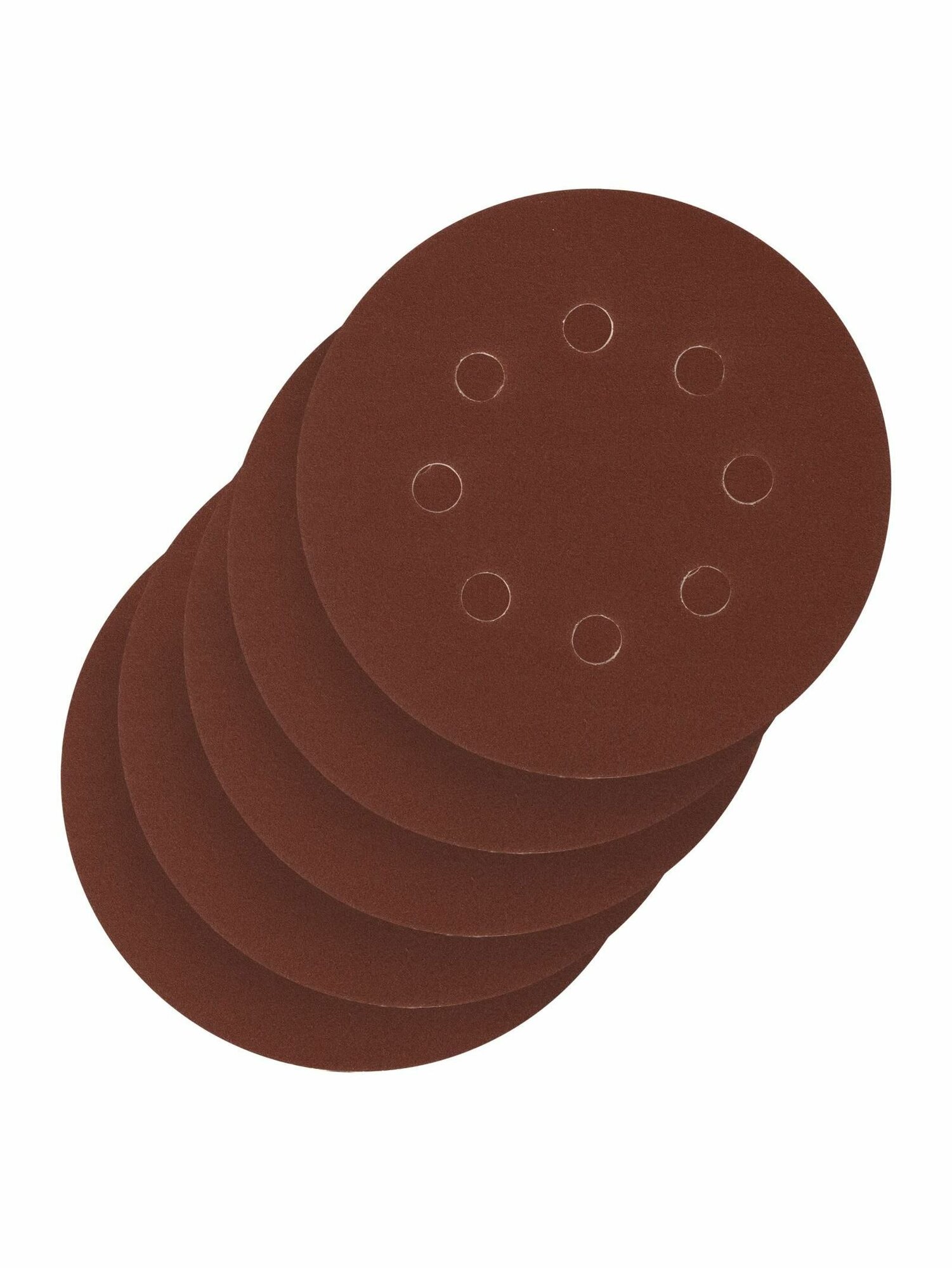 Круг абразивный на ворсовой подложке под липучку перфорированный P 220 125 мм 5 шт Сибртех 738097