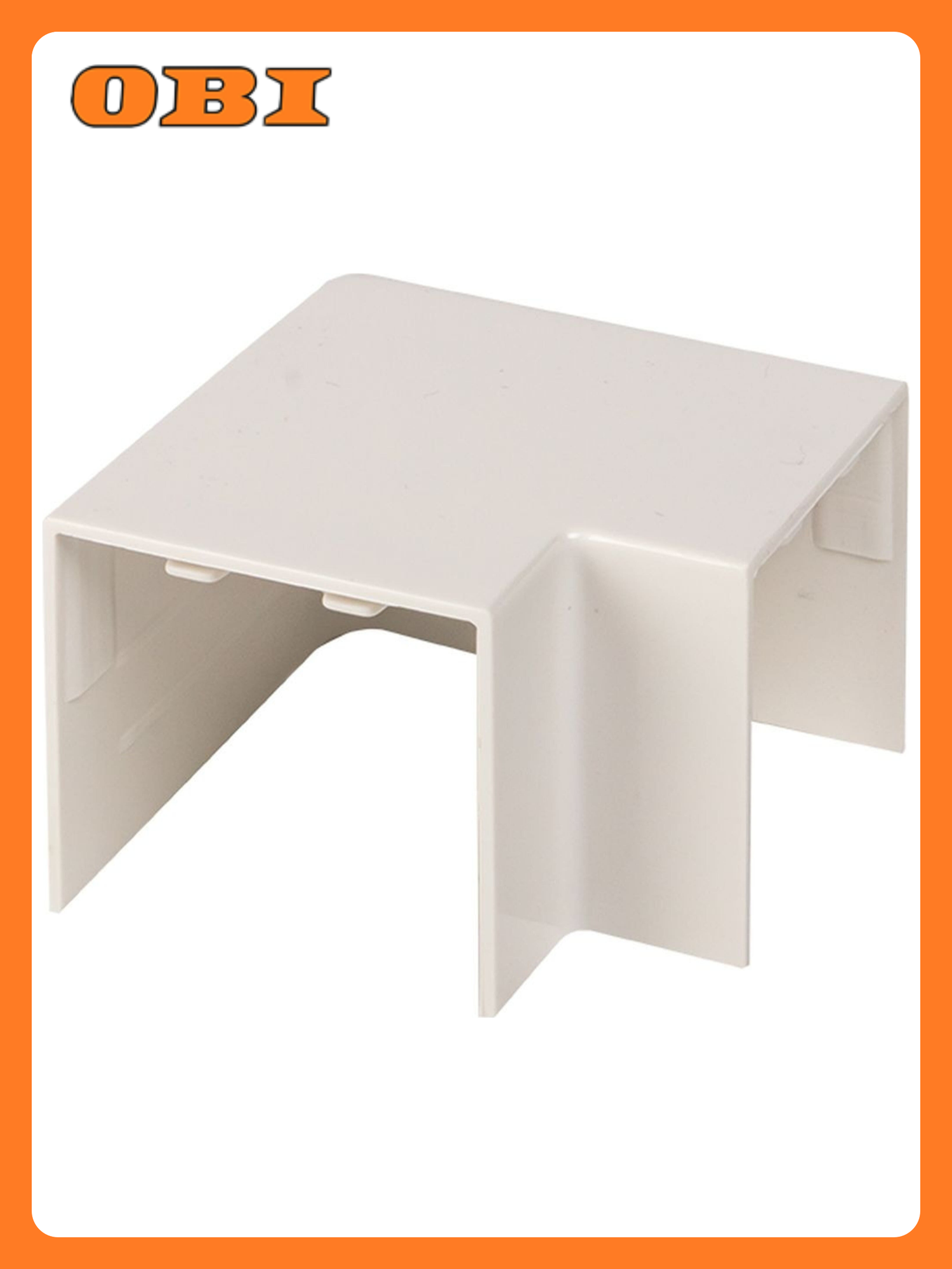 Поворот EKF PROxima для кабель-канала белый пластик 40x40 мм