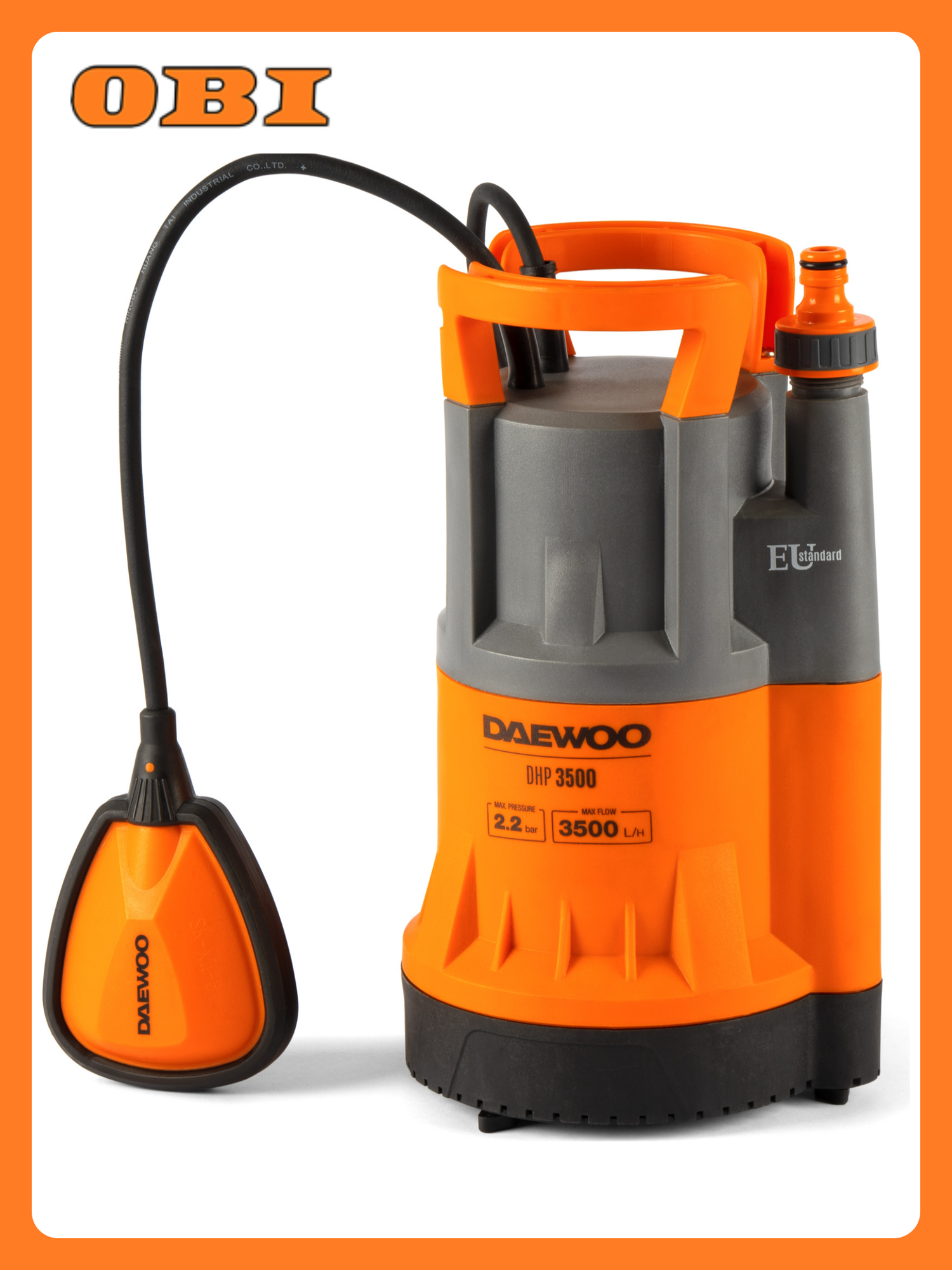 Насос погружной Daewoo DHP 3500 колодезный мощность 750 Вт