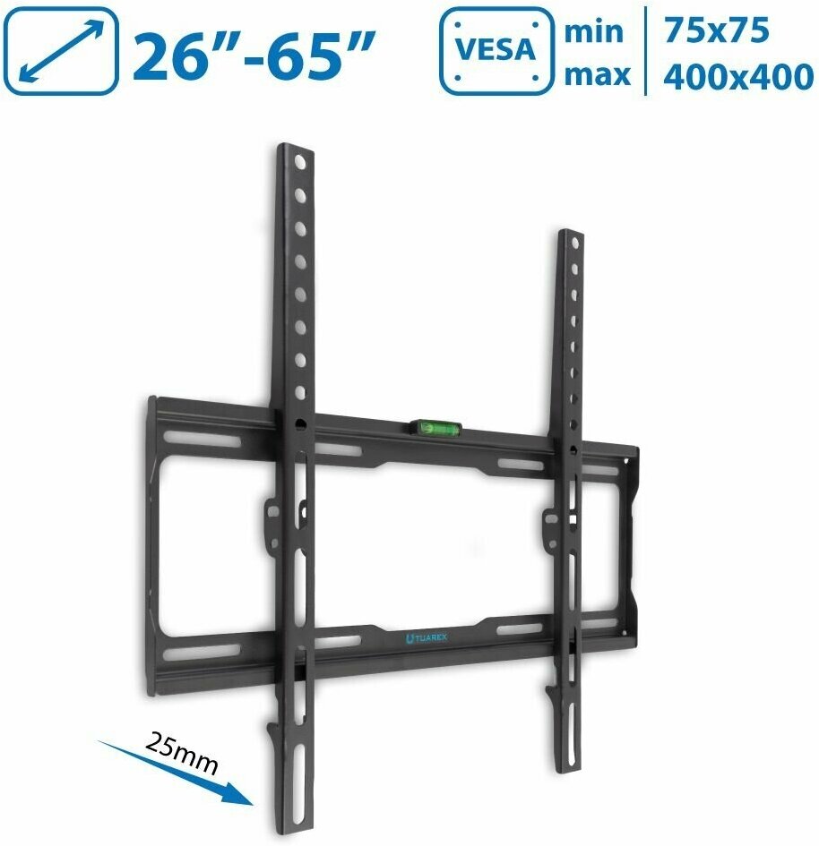 TUAREX OLIMP-113 BLACK настенный кронштейн для LED/LCD телевизоров 26"-65"