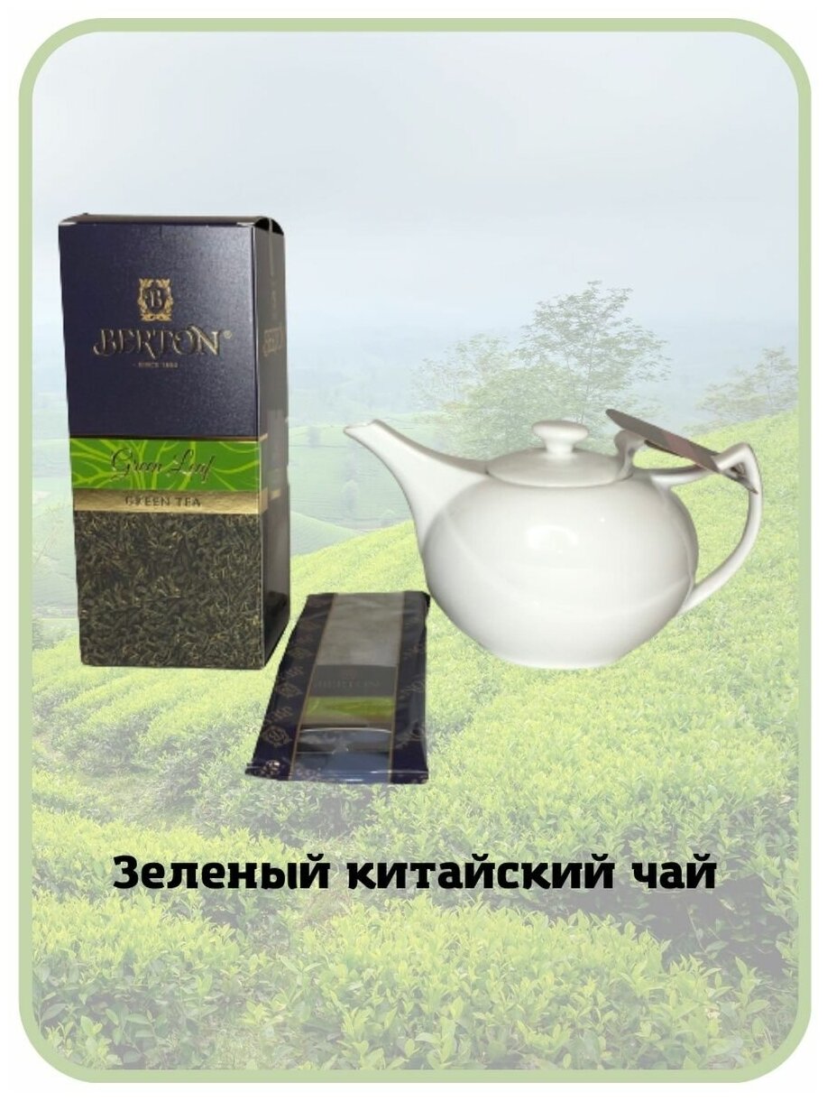 Чай BERTON на чайник Зелёный лист (4г х 10 шт) - фотография № 2
