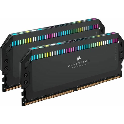 Оперативная память 32Gb DDR5 7200MHz Corsair Dominator Platinum (2x16Gb KIT) (CMT32GX5M2X7200C34) оперативная память corsair dominator platinum rgb 32 гб 16 гб x 2 шт ddr5 6200 мгц dimm cl36 dominator platinum rgb 32gb 2x16gb ddr5 dram 6200mhz c36 memory kit black