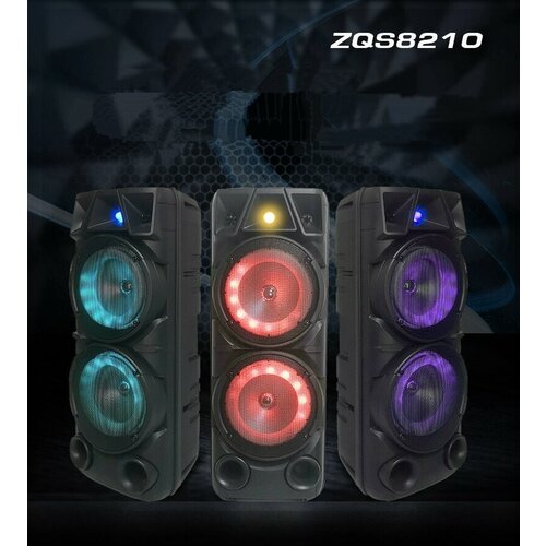 Портативная блютуз колонка BT Speaker ZQS-8210 повышенной мощности универсальная для отдыха тусовки отличной музыки 569000₽