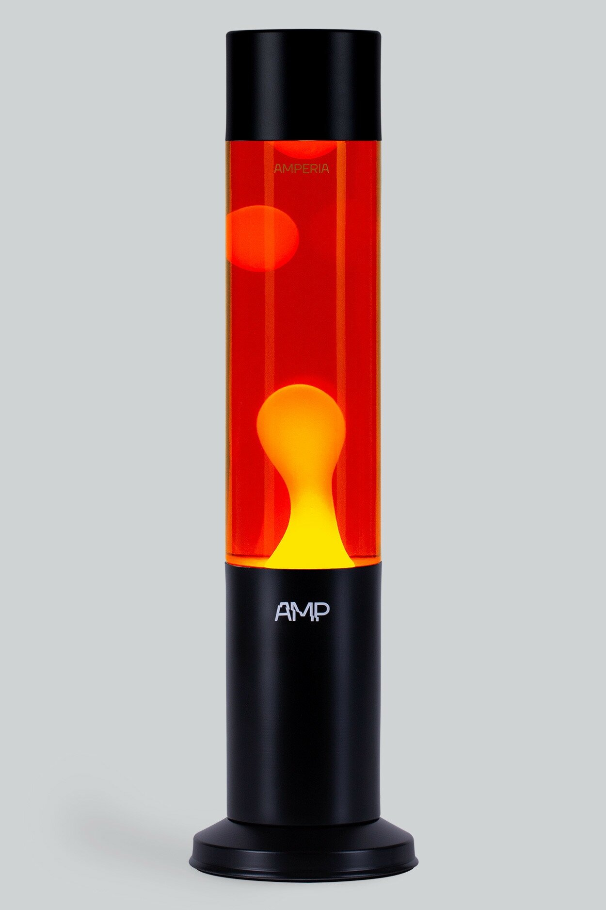 Лава лампа Amperia Tube Желтая/Красная (39 см) Black - фотография № 3