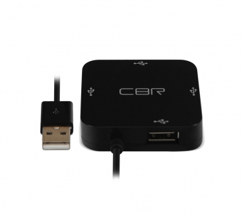 USB-концентратор CBR CH 132, разъемов: 4, 12.5 см, черный - фото №8