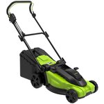 Электрическая газонокосилка Greenworks 2515707 LM2000, 2000 Вт, 43 см - изображение