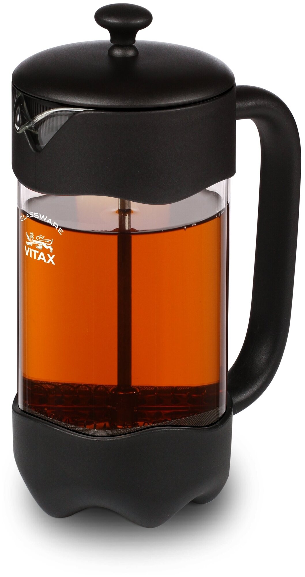 Френч-пресс, заварочный чайник объемом 1 литр для заваривания чая и приготовления напитков из молотого кофе.