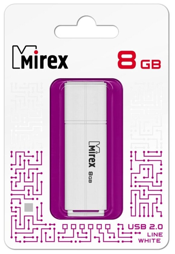 USB-Flash Mirex 8GB Line White