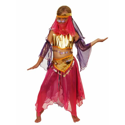 Карнавальный костюм детский Шахерезада карнавальный костюм чудо женщинаблуза юбка нарукавники головной убор 122 64