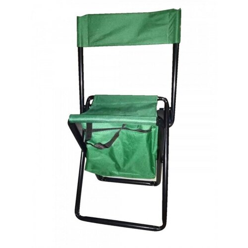 Стул-сумка со спинкой 40*30*60см до 120кг (сталь d=22*0,8мм/оксфорд600D) зеленый