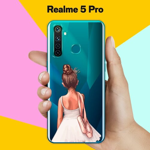 Силиконовый чехол на realme 5 Pro Балерина / для Реалми 5 Про силиконовый чехол на realme 5 pro глаза для реалми 5 про