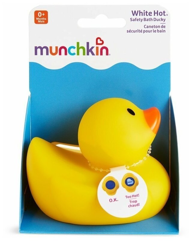 Munchkin игрушка для ванны Уточка White Hot® 0+