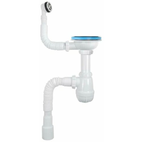 Сифон GRAND 3 12 с круглым переливом и гибкой трубой 40-50 725₽