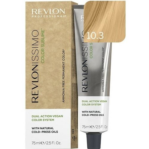 Revlonissimo COLOR SUBLIME VEGAN краска д/волос 10-3,75мл краска для волос стойкая revlonissimo color sublime vegan 7 4 блондин медный 75 мл