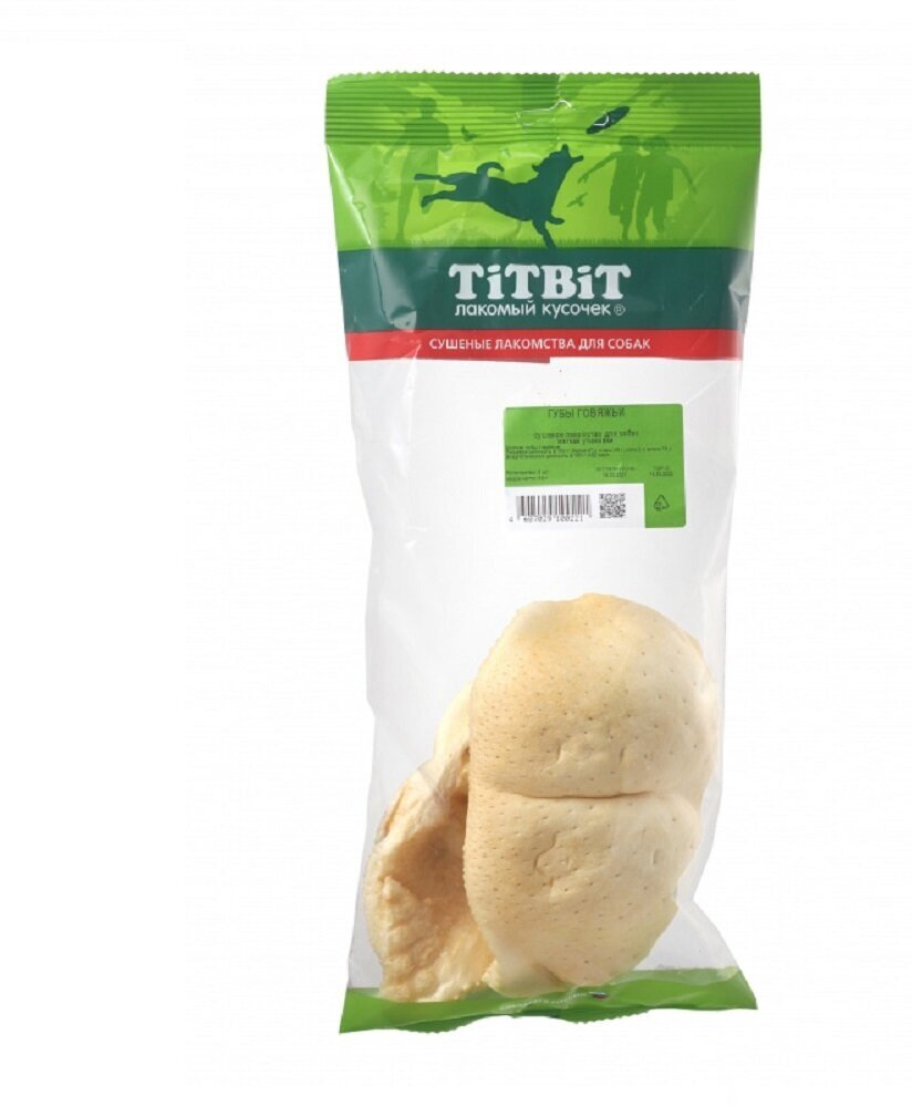 TitBit Губы говяжьи (мягкая упаковка) 65г