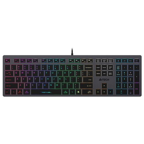 Клавиатура проводная A4Tech FX60H GREY/NEON