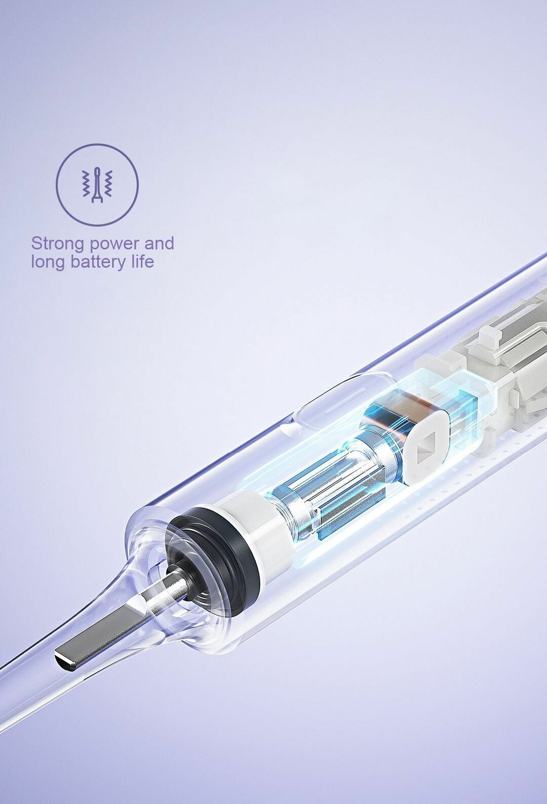Электрическая зубная щётка Xiaomi Mijia Toothbrush T302 Purple (MES608) - фотография № 6