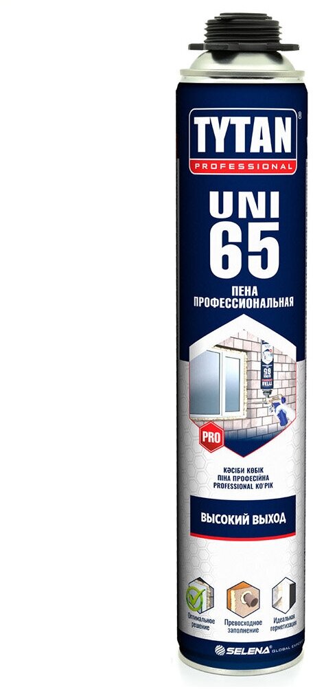 Пена монтажная профессиональная Tytan Professional 65 Uni, 750 мл