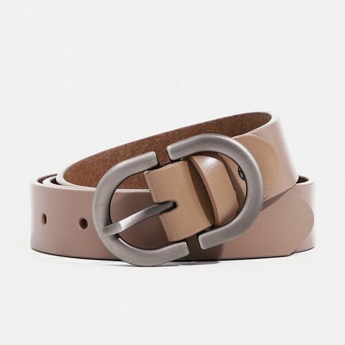 фото Ремень сима-ленд, размер 105, бежевый сима-лэнд