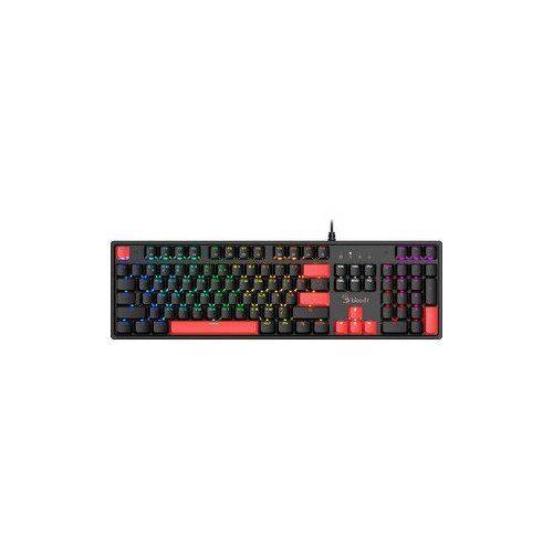 Клавиатура A4Tech Bloody S510N механическая черный USB for gamer LED (S510N (FIRE BLACK)) клавиатура qcyber iron skill black usb gamer rgb