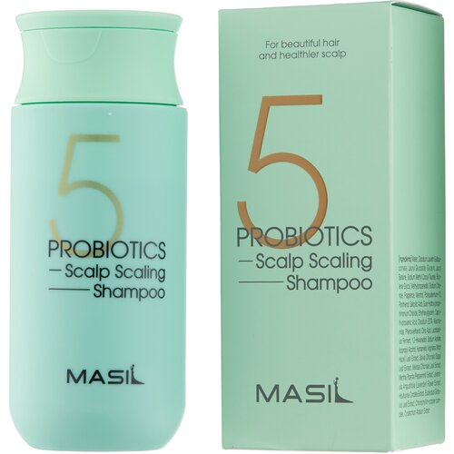 MASIL 5 Probiotics Scalp Scaling Shampoo / Шампунь с пробиотиками для глубокого очищения кожи головы, 150мл masil шампунь для волос и кожи головы глубокоочищающий 5 probiotics scalp scaling shampoo 8 мл 3 шт