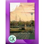 Картина по номерам на холсте Трамвай 13, 40 х 60 см - изображение