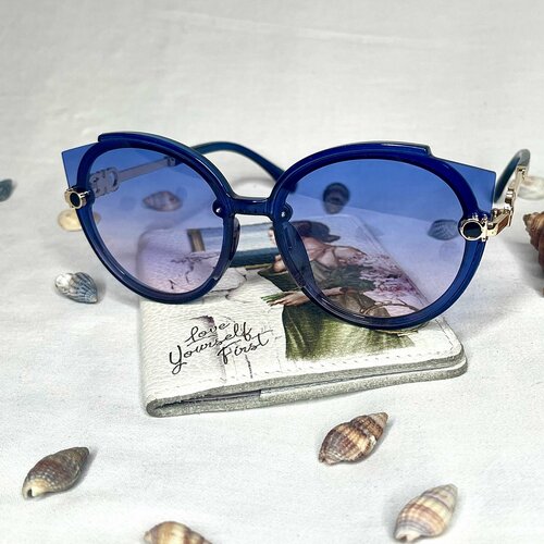 фото Солнцезащитные очки , бесцветный, синий stylish accents