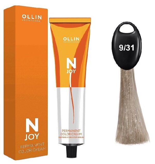 OLLIN PROFESSIONAL 5/37 крем-краска перманентная для волос, светлый шатен золотисто-коричневый / N-JOY 100 мл - фото №12