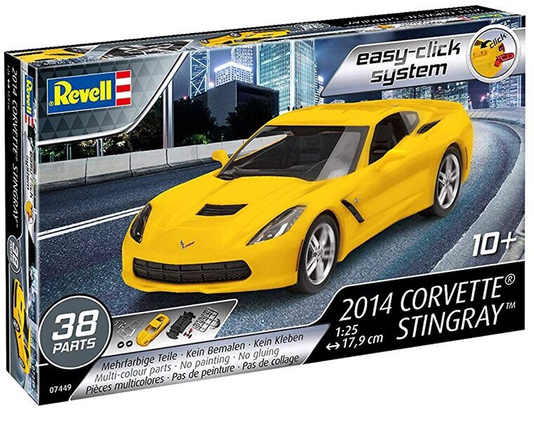 07449 Revell Спортивный автомобиль Corvette Stingray, 2014 (1:25)